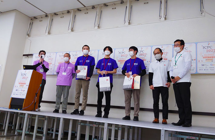 Team tonosama members center stage after ICPC Asian regional win