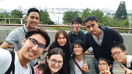 Enjoying the weekend with Tokyo Tech students