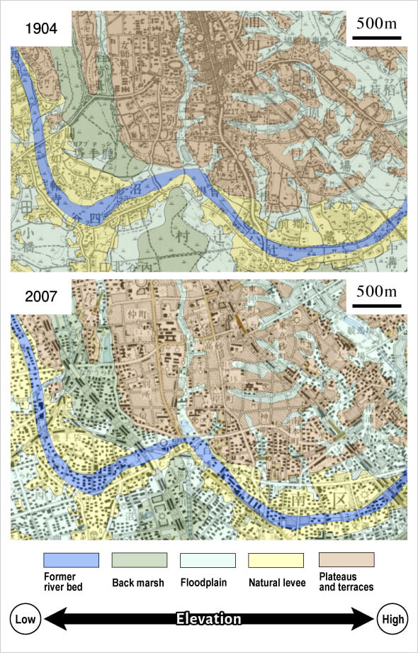 flood control topographic classification map