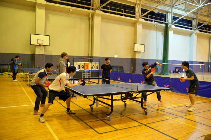Students enjoy various sports during the International Sports Festival