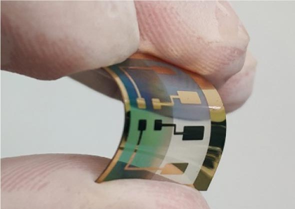 Photo diode fabricated on a flexible substrate